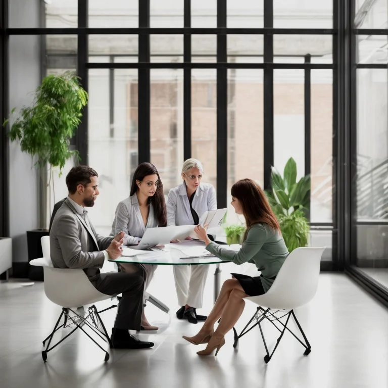 Equipo de consultariavo en una auditoría de campo
